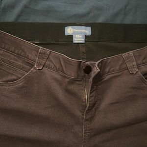 Democracy plum purple size 22 “Ab” solution slim leg pant